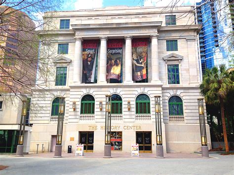 Orange county regional history center - The History Center is located in the restored 1927 courthouse at Magnolia Avenue and Central Boulevard in the heart of downtown Orlando. Parking is available in the Library Parking Garage at 112 E. Central Blvd. across from the Orlando Public Library. Get directions and a map.